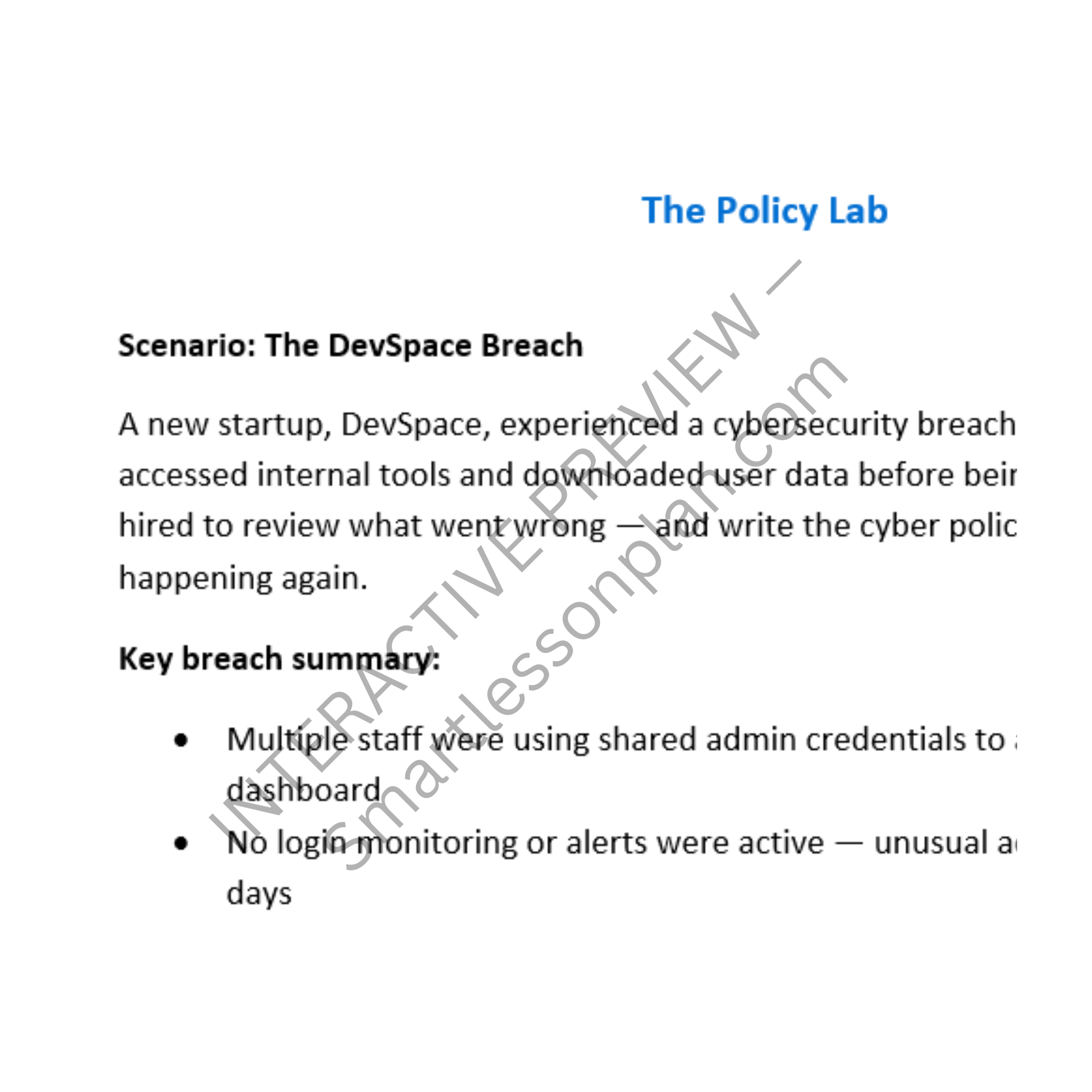 DF3: Lesson 4: Policy Lab
