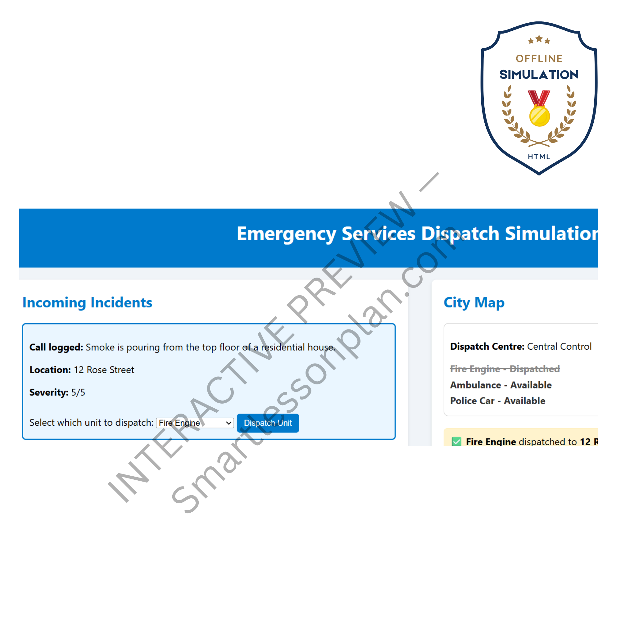 ST1: Lesson 6 Smart Emergency Response Dispatch System