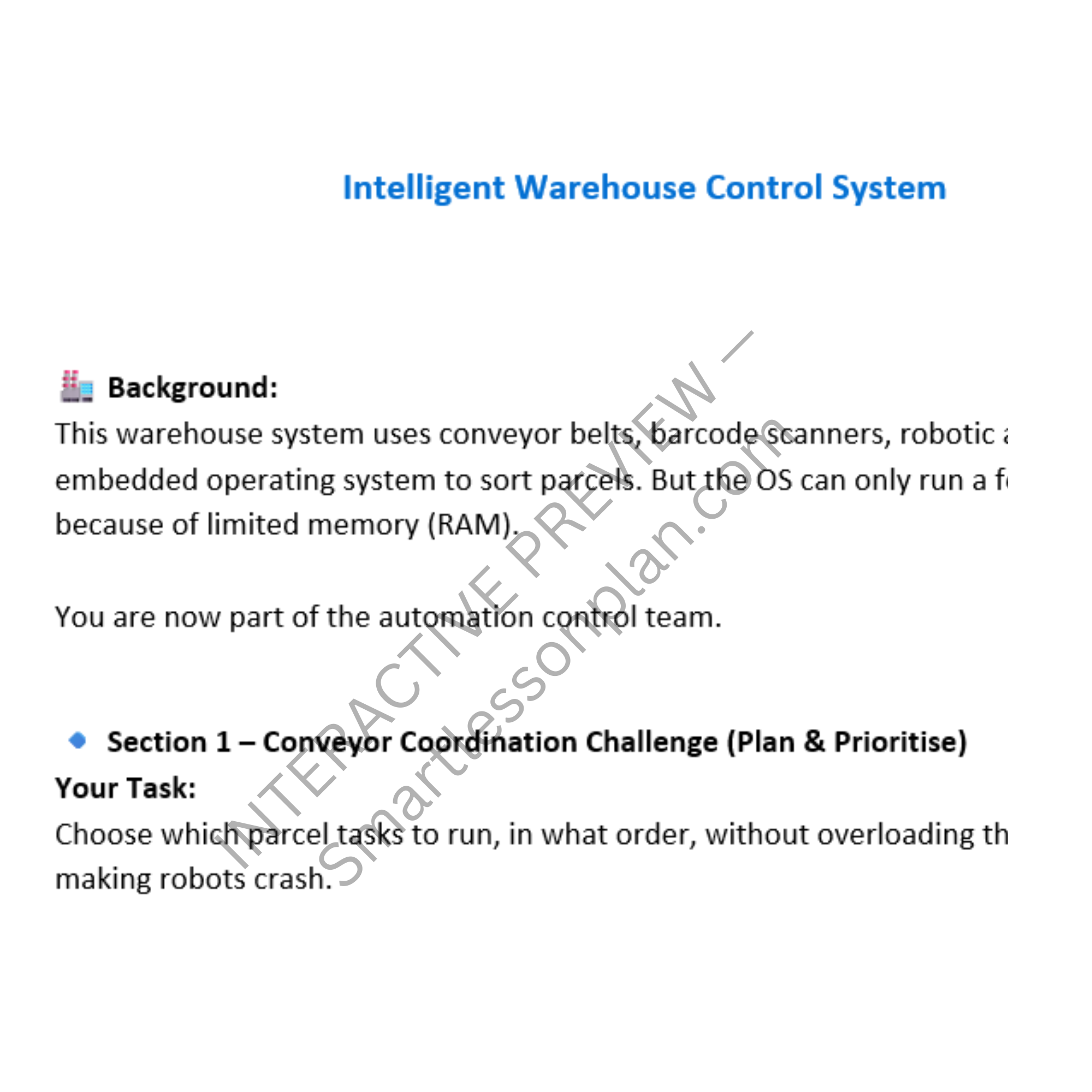ST2: Lesson 4 Warehouse Automation & Conveyor AI