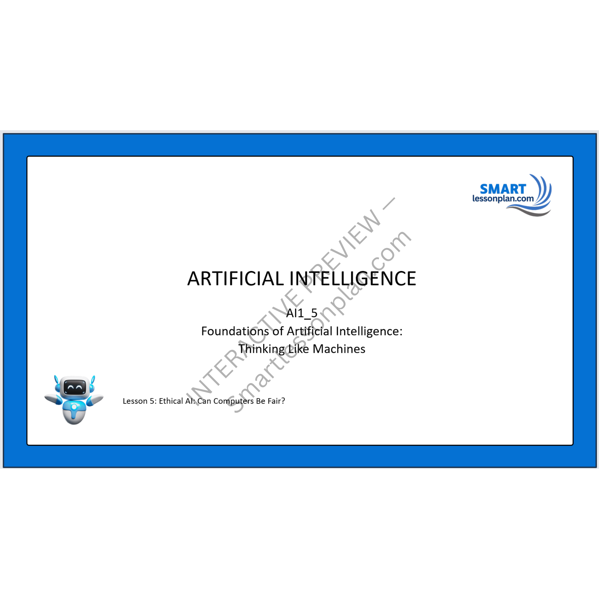 AI1: Lesson 5 Ethical AI - Can Computers Be Fair
