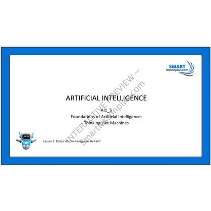 AI1: Lesson 5 Ethical AI - Can Computers Be Fair