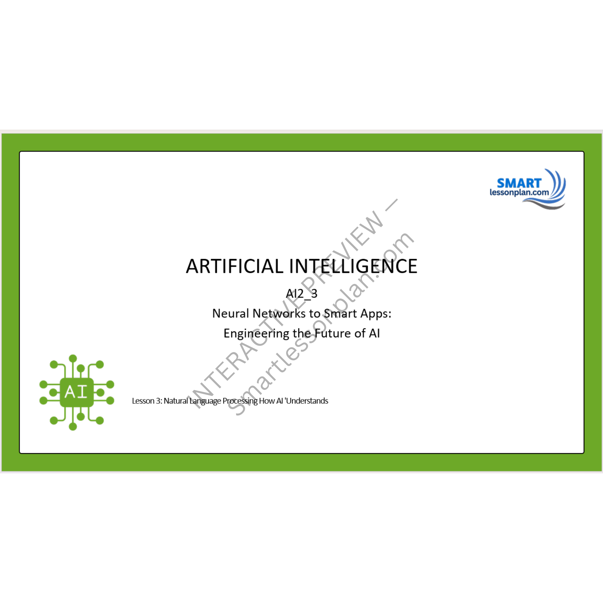 AI2: Lesson 3 Natural Language Processing How AI 'Understands