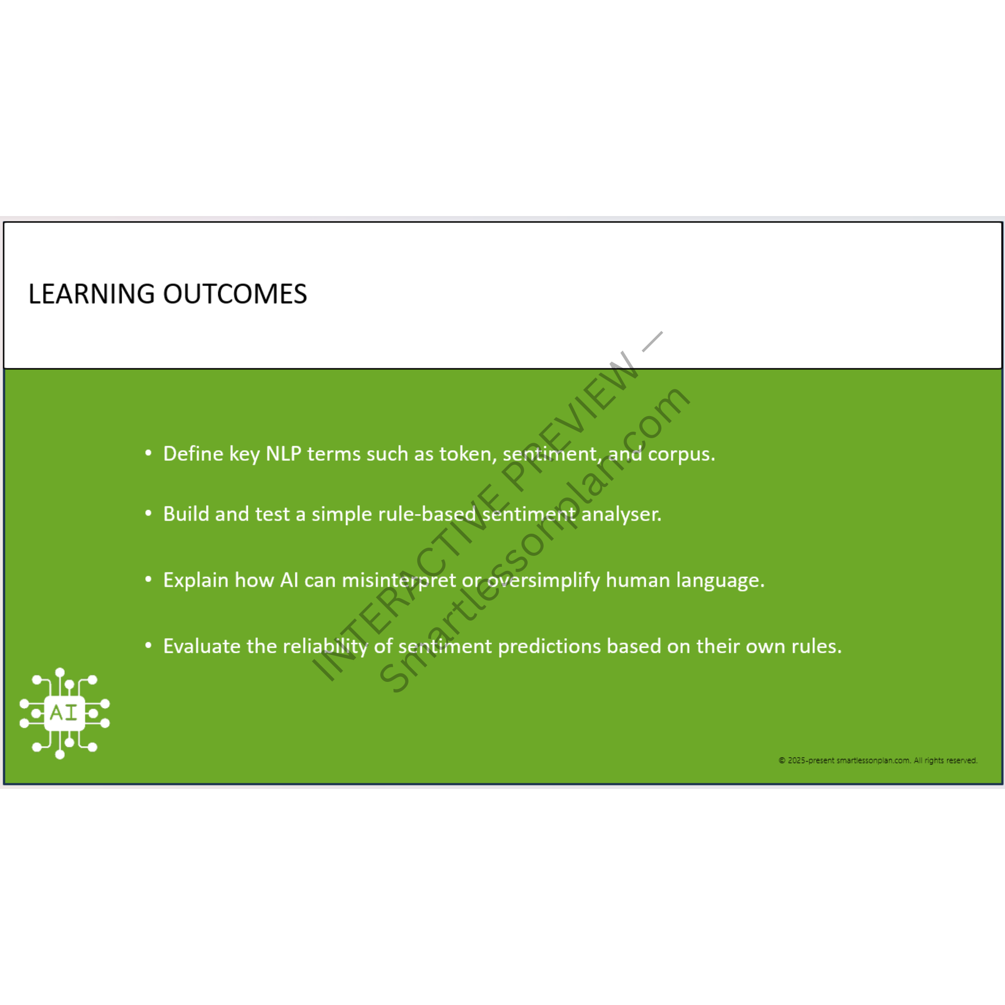 AI2: Lesson 3 Natural Language Processing How AI 'Understands