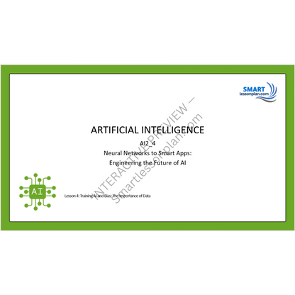 AI2: Lesson 4 Training AI and Bias The Importance of Data