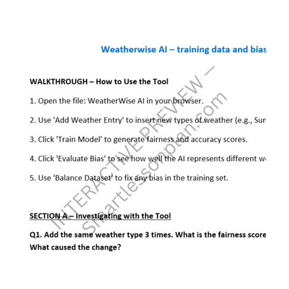 AI2: Lesson 4 Training AI and Bias The Importance of Data