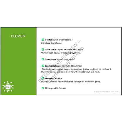 AI2: Lesson 5 GameSense (1 out of 2) - Blueprint for Intelligence