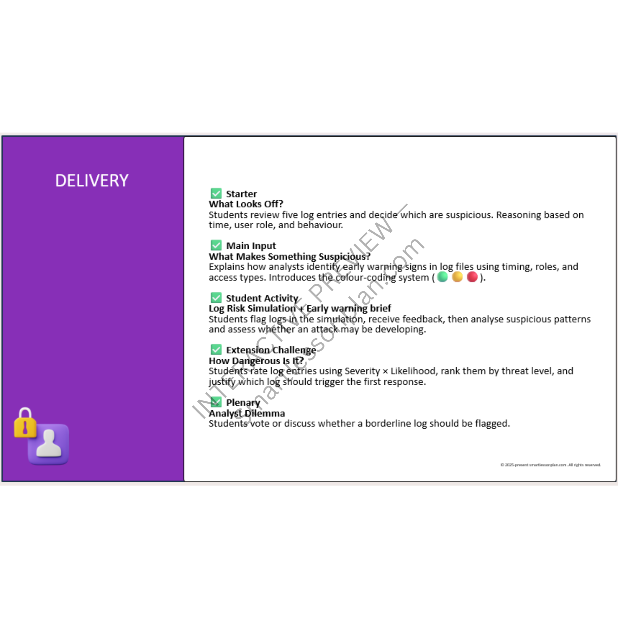 DF3: Lesson 2 Early Stage Cyber Defence