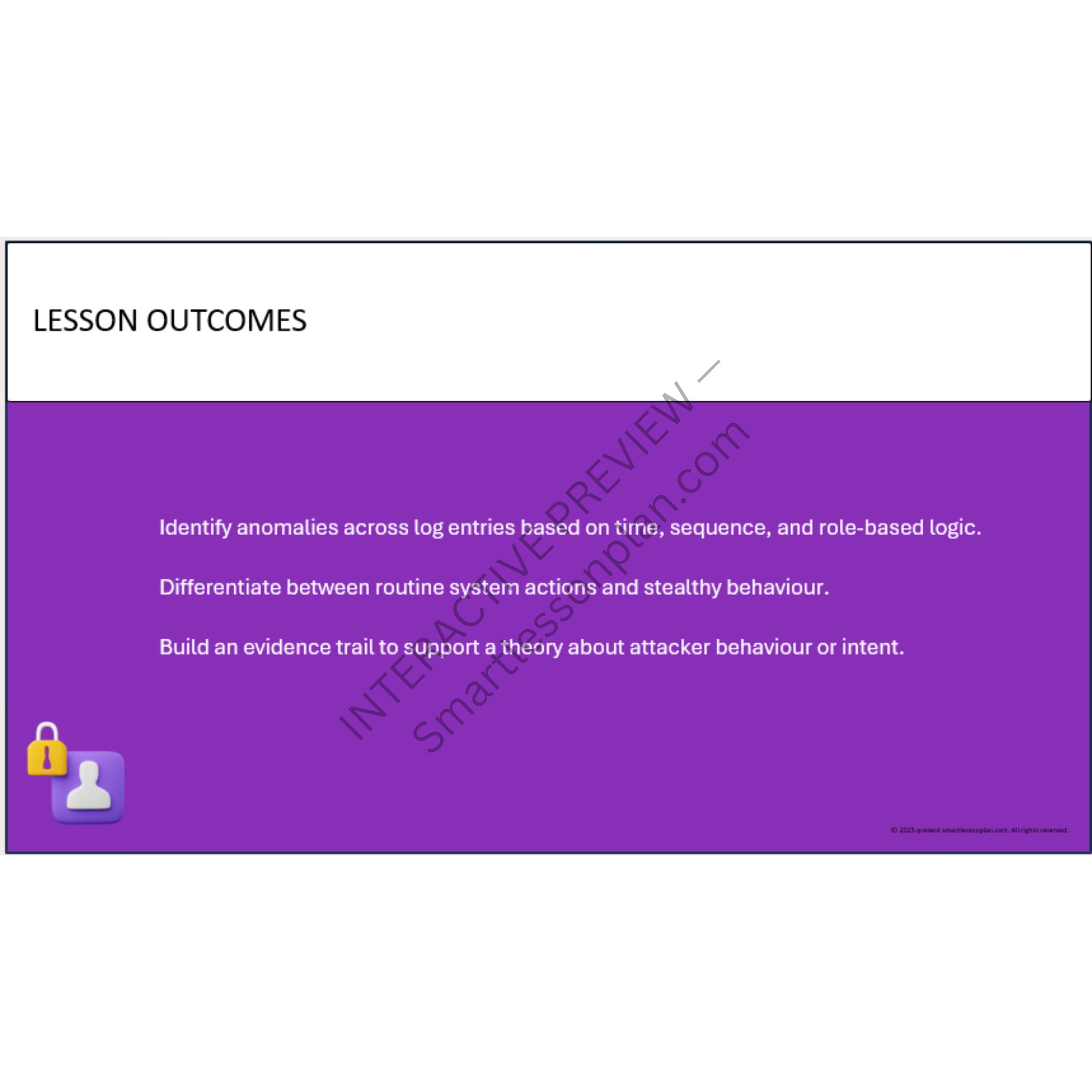 DF3: Lesson 2 Early Stage Cyber Defence