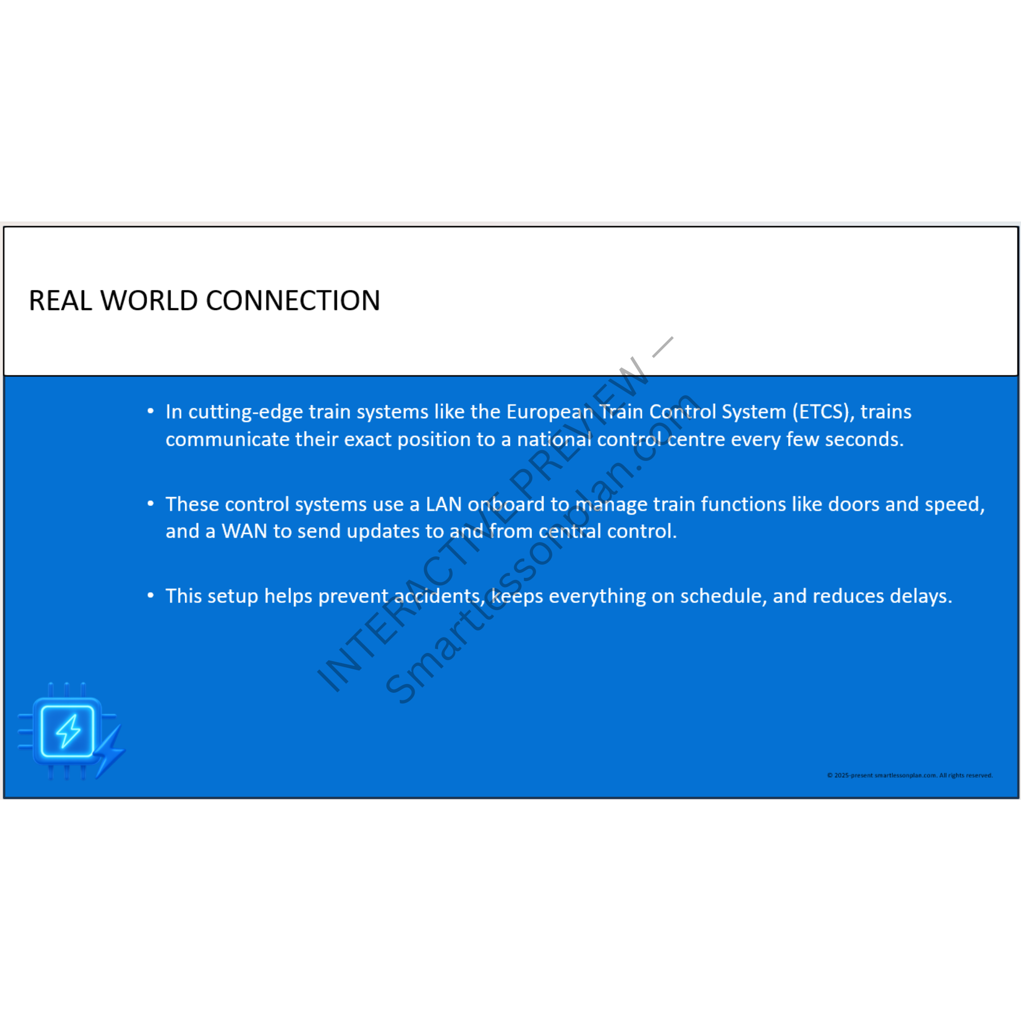 ST1: Lesson 5 Autonomous Train Control Network