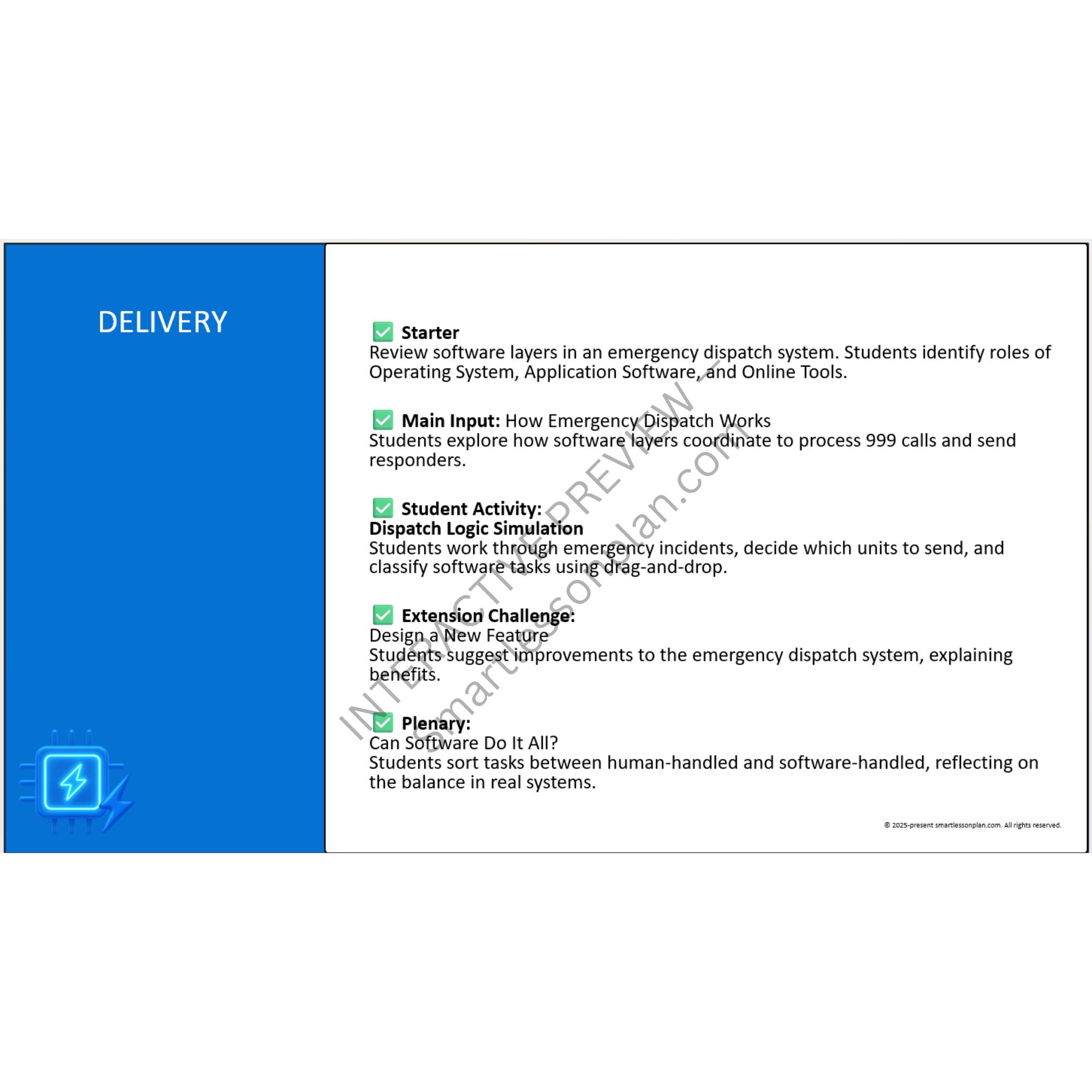 ST1: Lesson 6 Smart Emergency Response Dispatch System