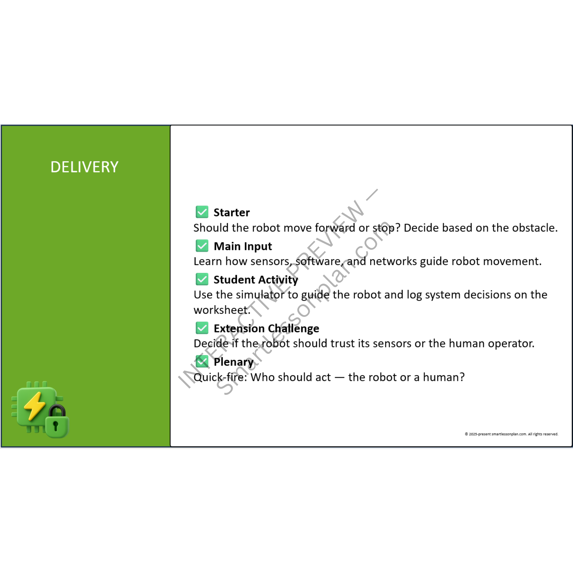 ST2: Lesson 2 Delivery Robot Navigation and Safety
